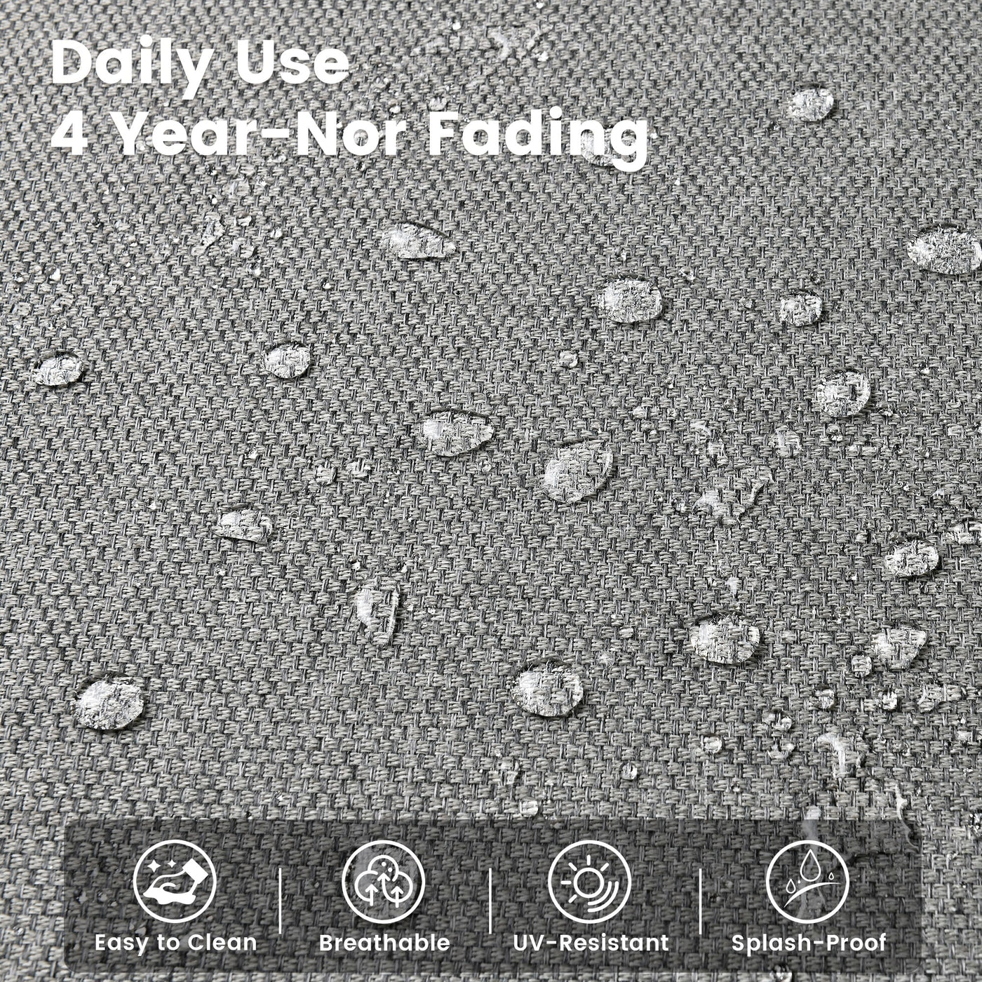 Ensemble de 9 chaises pivotantes d'extérieur en osier OVIOS avec table à feu