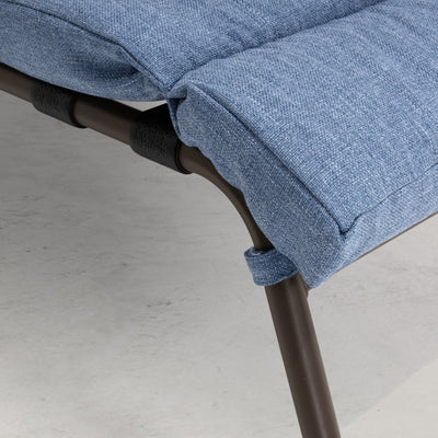 Chaise longue d'extérieur réglable avec coussin pour la plage et la piscine