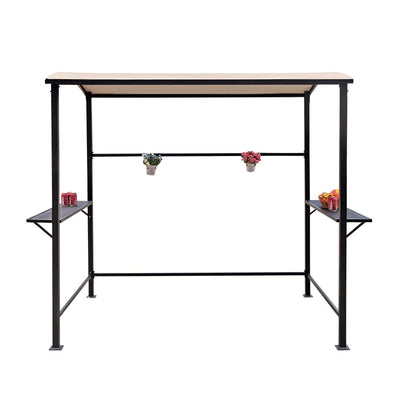 Abri barbecue extérieur à cadre en acier de 5 pi x 8 pi