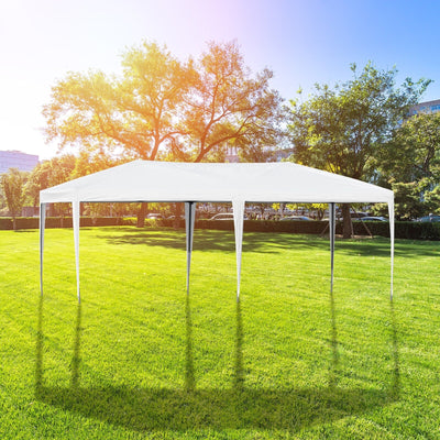 Auvent pop-up robuste Outsunny avec cadre robuste, toit anti-UV et sac de transport pour terrasse, jardin, plage et arrière-cour