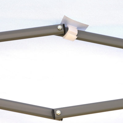 Auvent pop-up robuste Outsunny avec cadre robuste, toit anti-UV et sac de transport pour terrasse, jardin, plage et arrière-cour