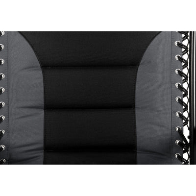 Fauteuil de salon surdimensionné XL rembourré à gravité zéro, accoudoirs larges, inclinable et réglable avec porte-gobelet - N/A