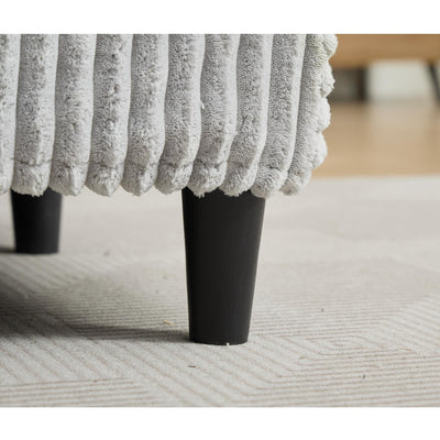 Canapé-lit surdimensionné en velours côtelé moelleux et réglable