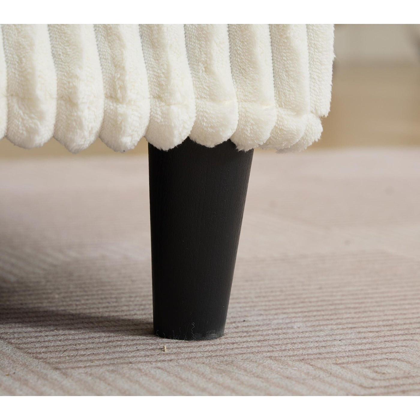 Canapé-lit surdimensionné en velours côtelé moelleux et réglable