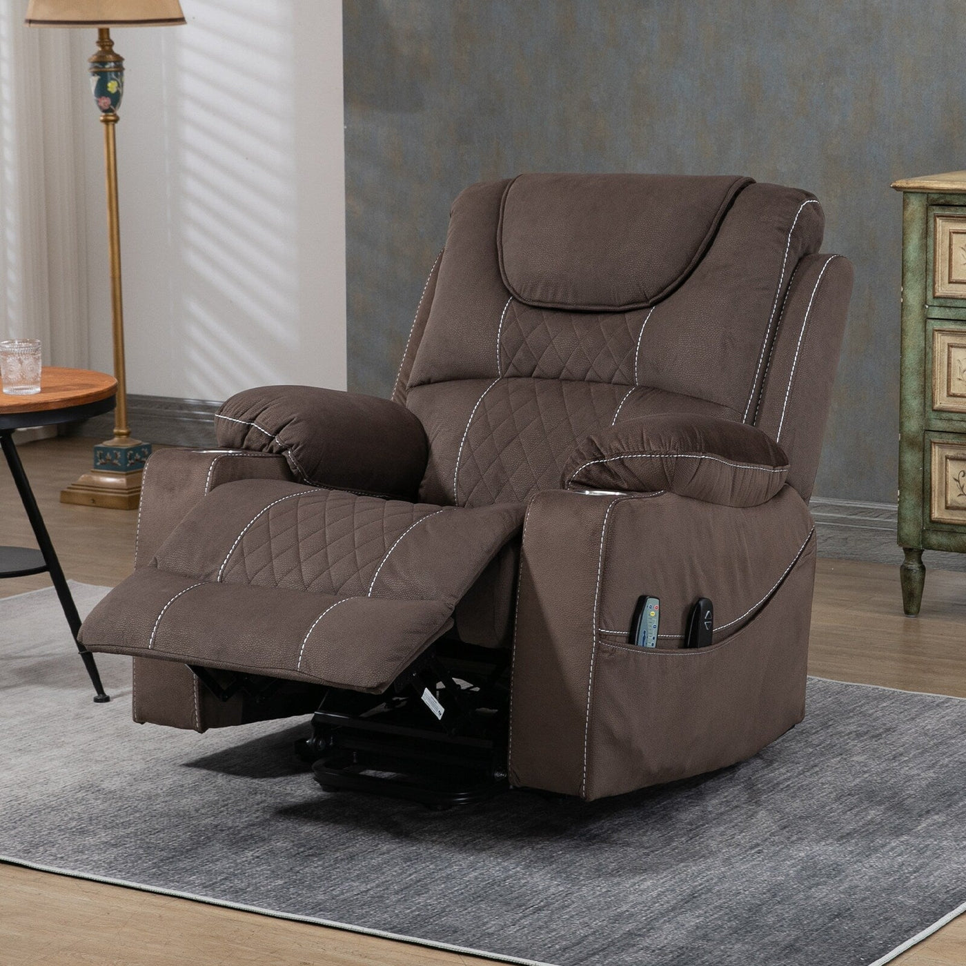 Fauteuil inclinable électrique surdimensionné pour personnes âgées, 400 lb.