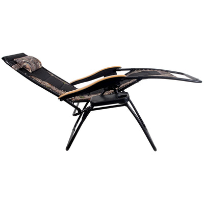 Fauteuil de salon surdimensionné XL rembourré à gravité zéro, accoudoirs larges, inclinable et réglable avec porte-gobelet - N/A