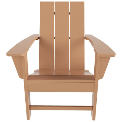 Chaise Adirondack pliante Polytrends Shoreside moderne et écologique, idéale pour les commerces et les résidences, toutes saisons