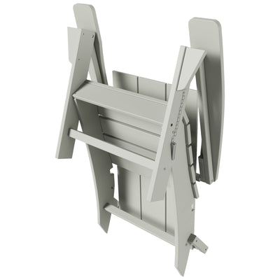 Chaise Adirondack pliante Polytrends Shoreside moderne et écologique, idéale pour les commerces et les résidences, toutes saisons