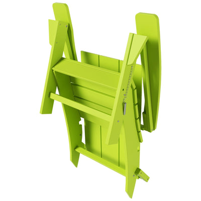 Chaise Adirondack pliante Polytrends Shoreside moderne et écologique, idéale pour les commerces et les résidences, toutes saisons