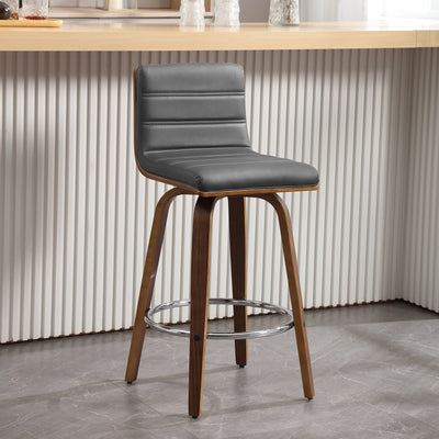 Tabourets de bar/comptoir pivotants en similicuir 26/29, lot de 2/3