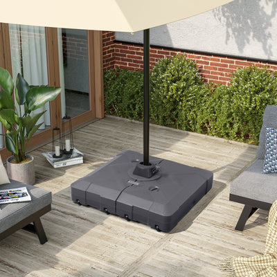 Base de parasol déporté Pellebant de 220 lb avec roulettes - N/A