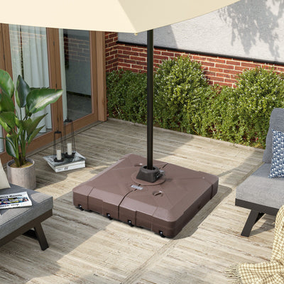 Base de parasol déporté Pellebant de 220 lb avec roulettes - N/A