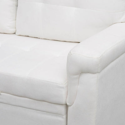 Canapé sectionnel réversible avec lit gigogne, méridienne avec rangement dissimulé, pieds durables,