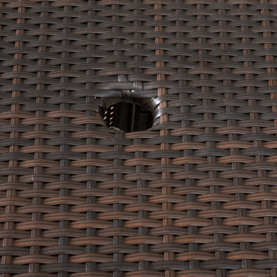 Ensemble bistrot d'extérieur Peterson 3 pièces en osier avec coussins par Christopher Knight Home