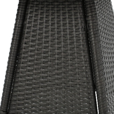 Ensemble bistrot d'extérieur Peterson 3 pièces en osier avec coussins par Christopher Knight Home