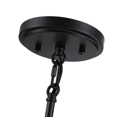 Lustre bohème moderne Piersan à 5 lumières avec abat-jour en rotin à plusieurs niveaux - 26 po de largeur