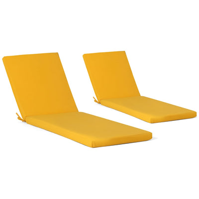 Coussins de chaise longue d'extérieur Polytrends, résistants à la décoloration, toutes saisons (lot de 2)