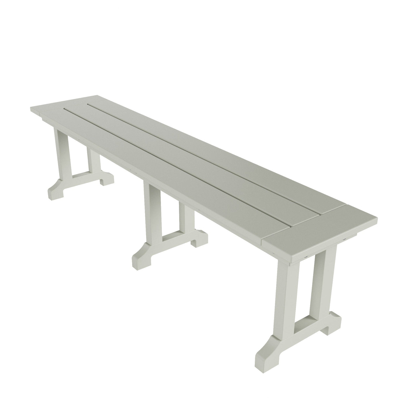 Banc de terrasse extérieur Polytrends Laguna en PEHD toutes saisons 65