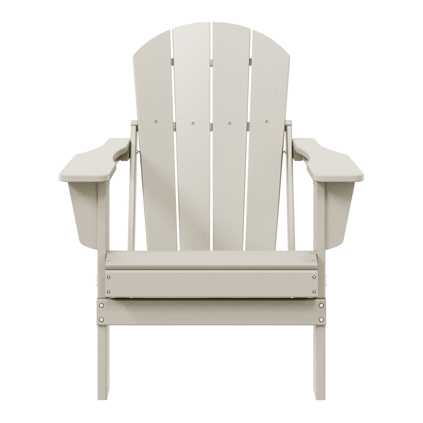 Chaise pliante Adirondack Polytrends Laguna résistante à la décoloration et aux intempéries pour patio extérieur