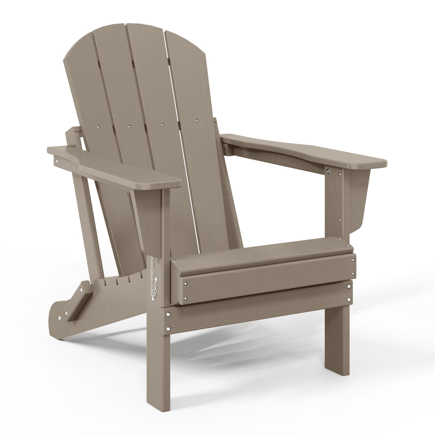Chaise pliante Adirondack Polytrends Laguna résistante à la décoloration et aux intempéries pour patio extérieur