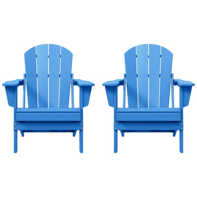 Chaises pliantes Adirondack Polytrends Laguna résistantes aux intempéries (lot de 2)