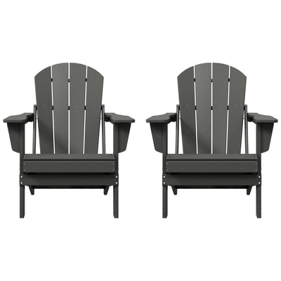 Chaises pliantes Adirondack Polytrends Laguna résistantes aux intempéries (lot de 2)