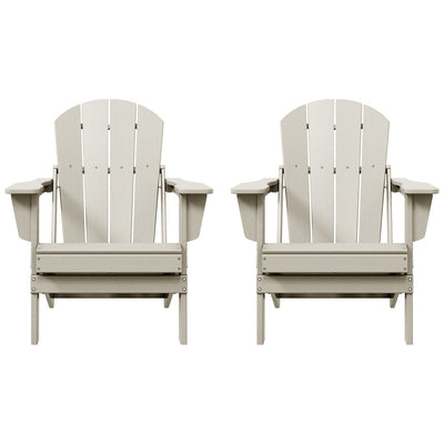 Chaises pliantes Adirondack Polytrends Laguna résistantes aux intempéries (lot de 2)