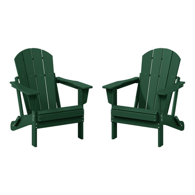 Chaises pliantes Adirondack Polytrends Laguna résistantes aux intempéries (lot de 2)