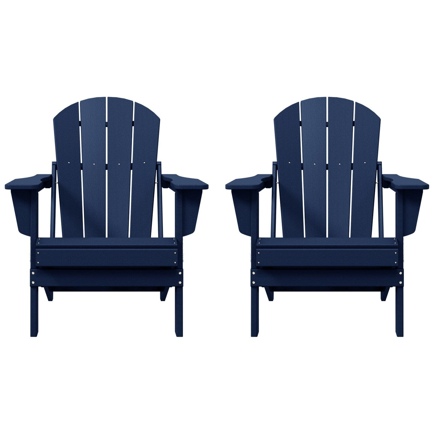 Chaises pliantes Adirondack Polytrends Laguna résistantes aux intempéries (lot de 2)