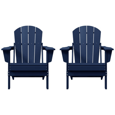 Chaises pliantes Adirondack Polytrends Laguna résistantes aux intempéries (lot de 2)