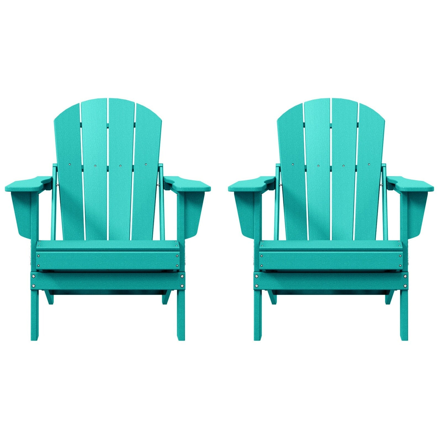 Chaises pliantes Adirondack Polytrends Laguna résistantes aux intempéries (lot de 2)