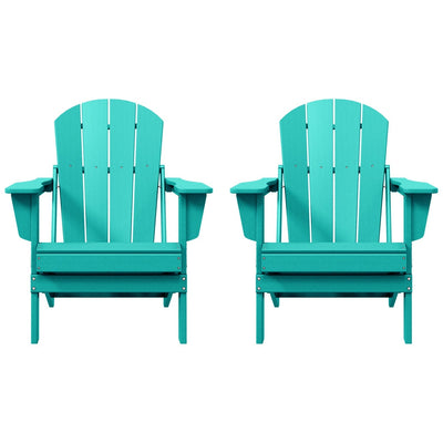 Chaises pliantes Adirondack Polytrends Laguna résistantes aux intempéries (lot de 2)