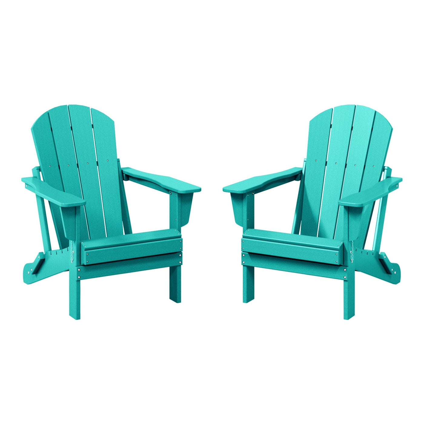 Chaises pliantes Adirondack Polytrends Laguna résistantes aux intempéries (lot de 2)