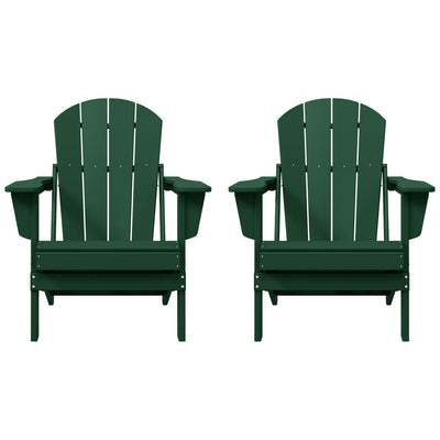 Chaises pliantes Adirondack Polytrends Laguna résistantes aux intempéries (lot de 2)
