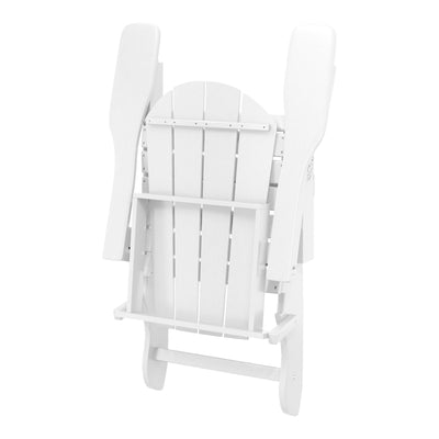 Chaises pliantes Adirondack Polytrends Laguna résistantes aux intempéries (lot de 4)