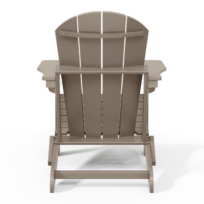 Chaises pliantes Adirondack Polytrends Laguna résistantes aux intempéries (lot de 4)