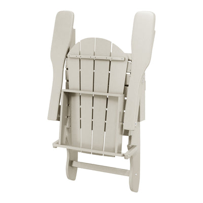Chaises pliantes Adirondack Polytrends Laguna résistantes aux intempéries (lot de 4)