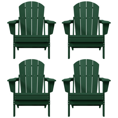 Chaises pliantes Adirondack Polytrends Laguna résistantes aux intempéries (lot de 4)