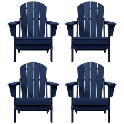 Chaises pliantes Adirondack Polytrends Laguna résistantes aux intempéries (lot de 4)