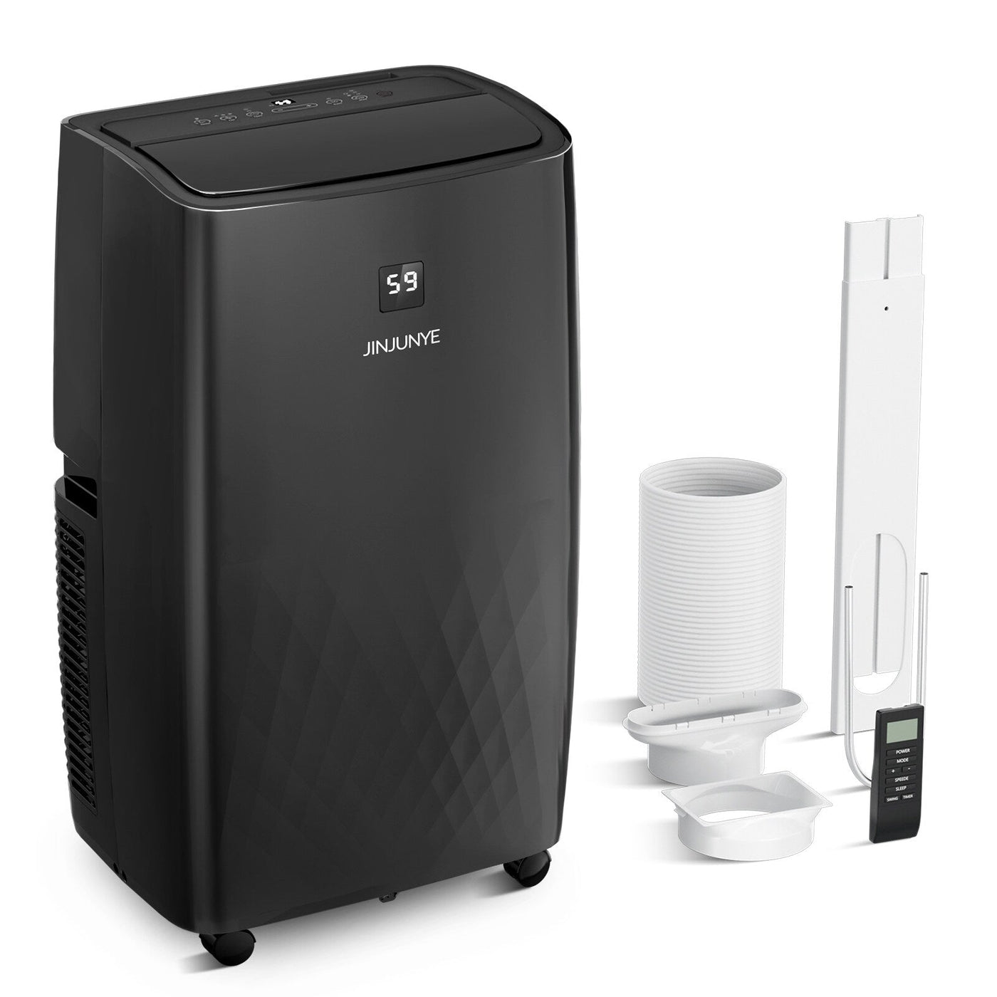 Climatiseur portatif avec chauffage – 12 000 BTU de refroidissement et 10 000 BTU de chauffage pour pièces jusqu'à 700 pi²