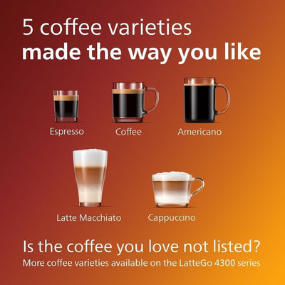 Machine à expresso haut de gamme, 12 cafés chauds/glacés, système LatteGo, moulin en céramique, chrome noir