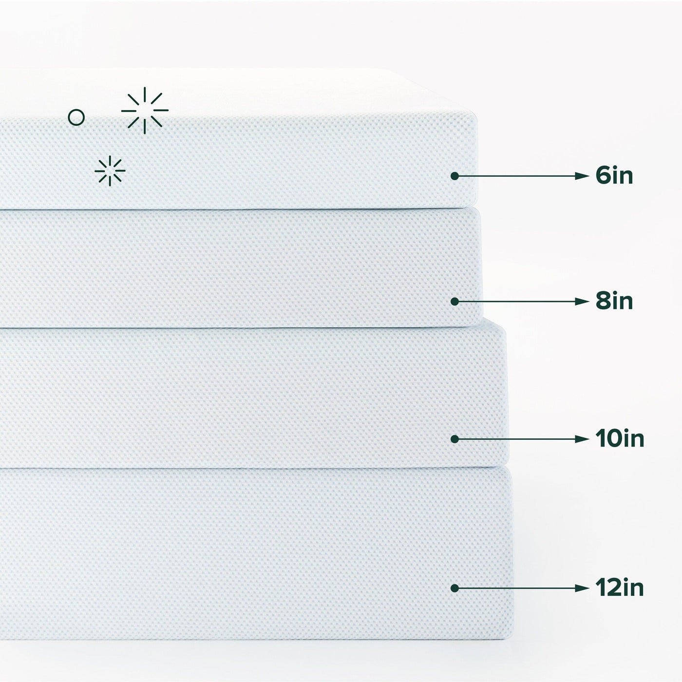 Matelas en mousse à mémoire de forme Priage by Zinus de 8 pouces au thé vert