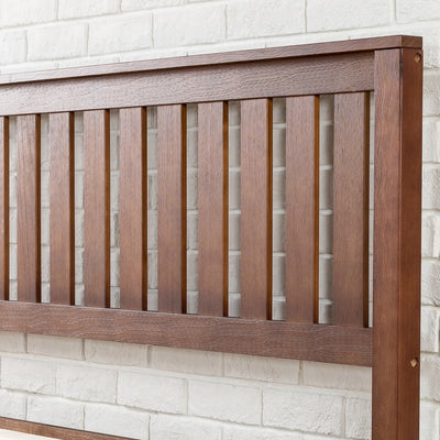 Lit plateforme en bois massif expresso antique Priage par Zinus