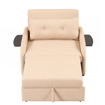 Canapé-lit gigogne 3 en 1 avec table à 2 oreilles