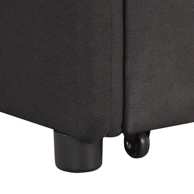 Canapé-lit gigogne 3 en 1 avec table à 2 oreilles