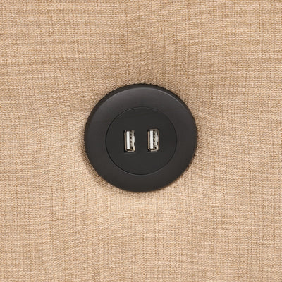 Canapé-lit gigogne 3 en 1 avec table à 2 oreilles