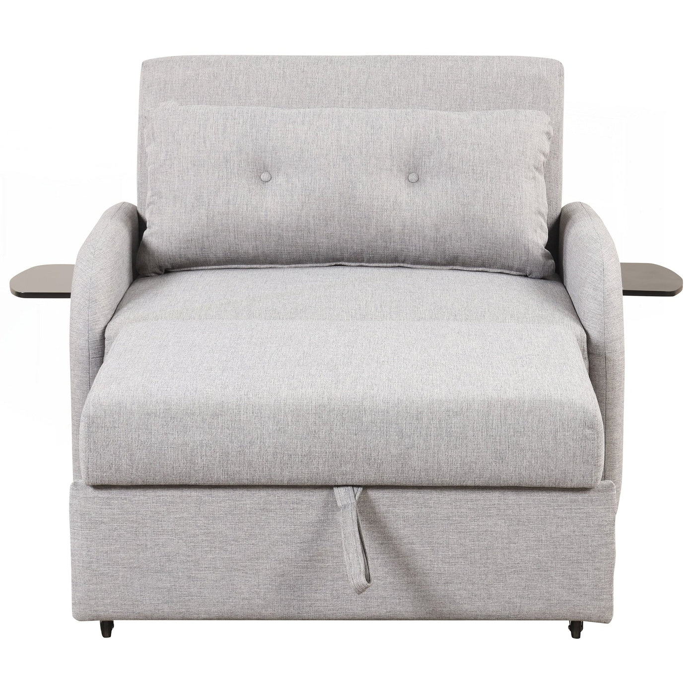 Canapé-lit gigogne 3 en 1 avec table à 2 oreilles