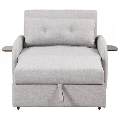 Canapé-lit gigogne 3 en 1 avec table à 2 oreilles