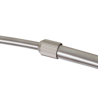 Lampadaire arqué réglable en acier Q-Max 81 avec abat-jour extra large et base en marbre