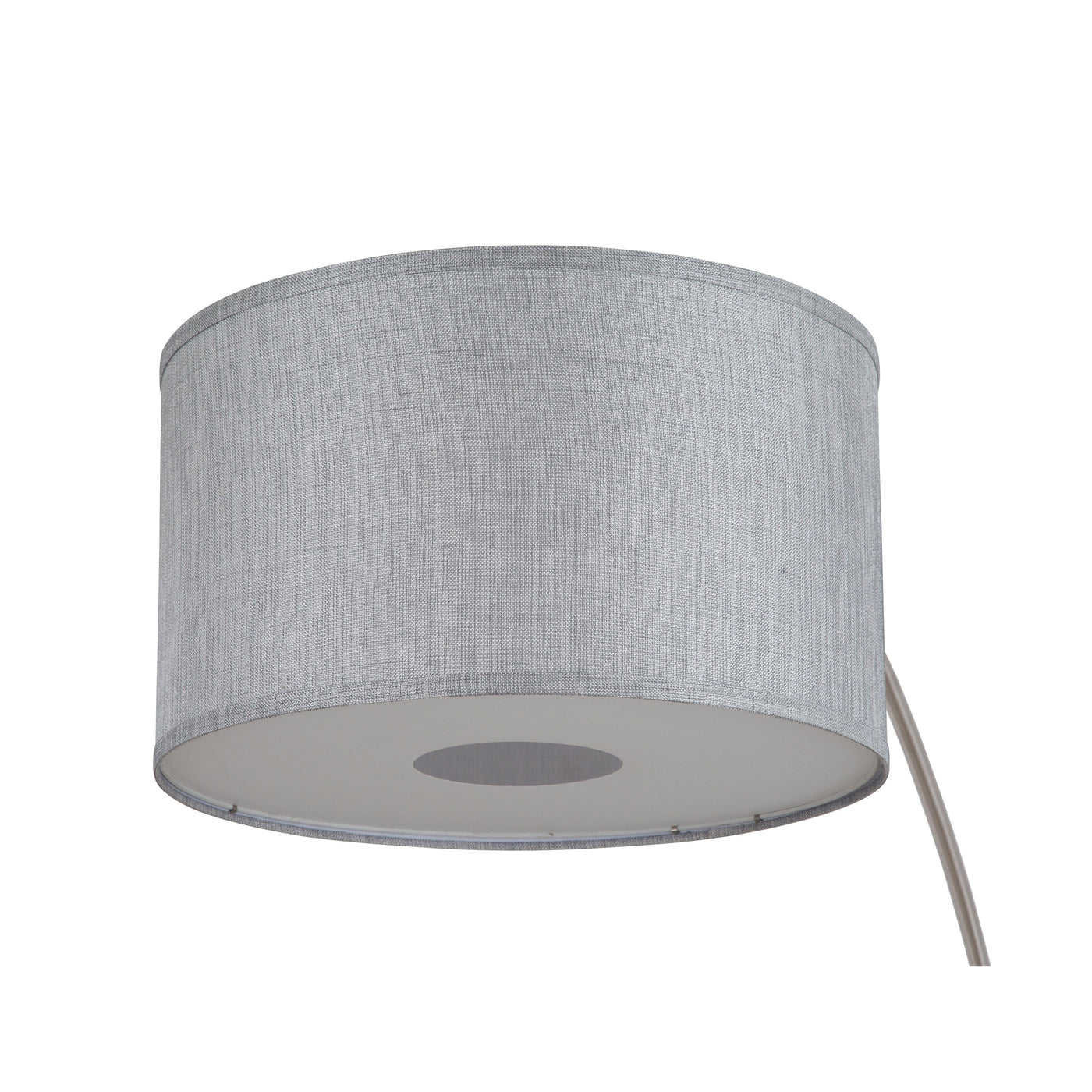 Lampadaire arqué réglable en acier Q-Max 81 avec abat-jour extra large et base en marbre